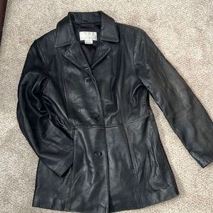 Nine West Buttery Leather Jacket Sz LG